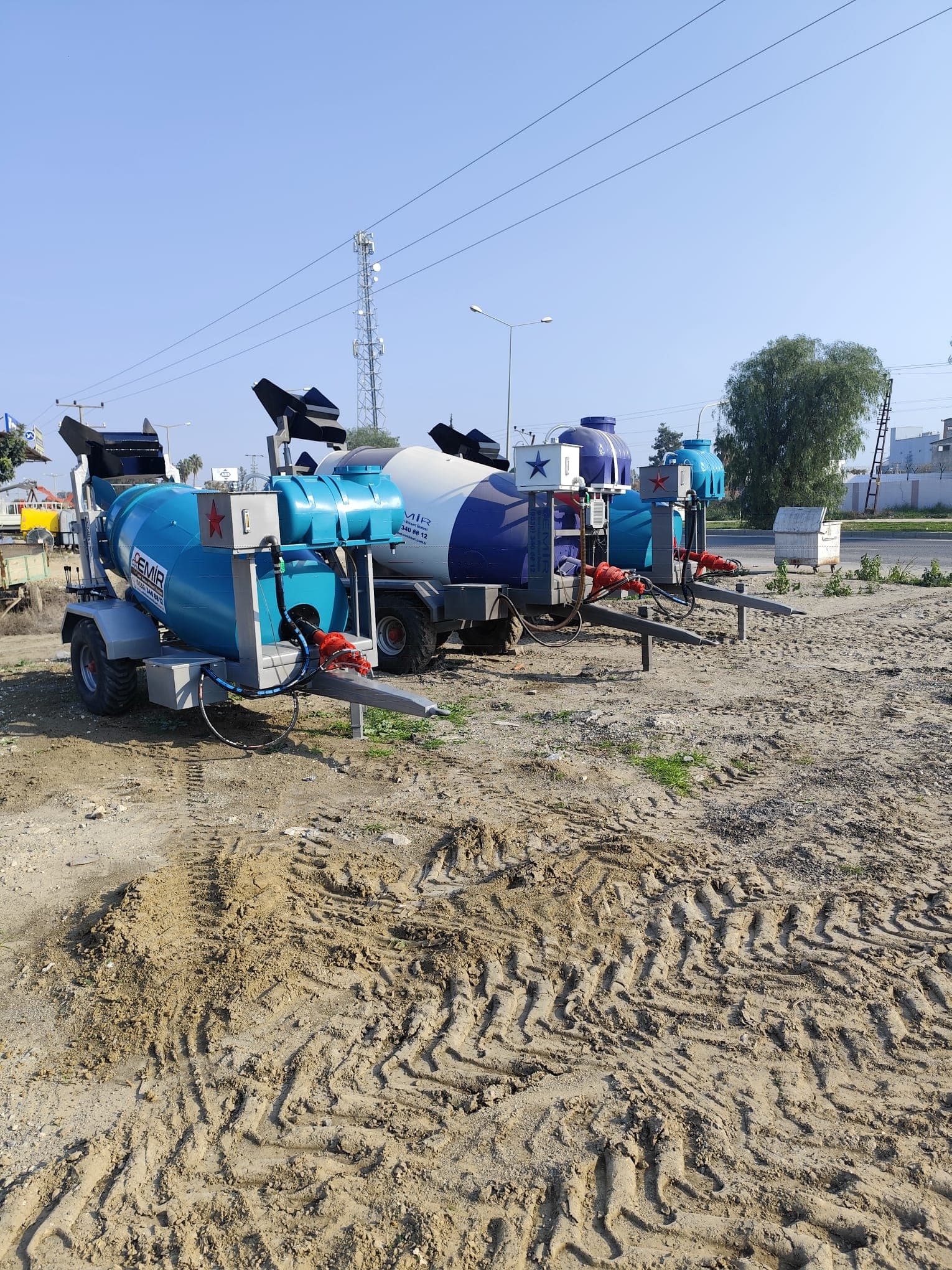 Mini beton mikseri profesyonel kullanım